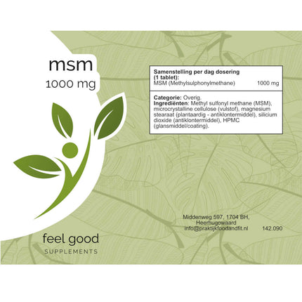 MSM 1000 mg - 90 tabletten