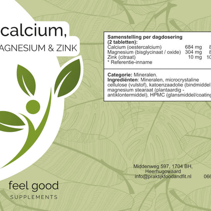 Calcium, Magnesium & Zink - 90 tabs